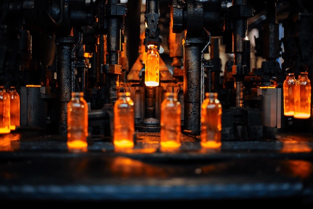 Fabriek voor de productie van flessenglasfabriek