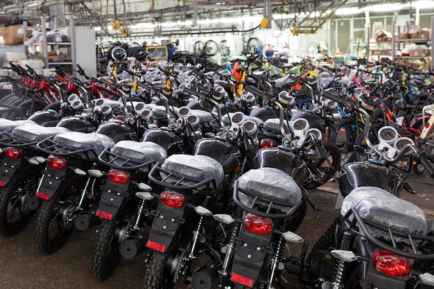 Fabriek voor de productie van motorfietsen, scooters en fietsen