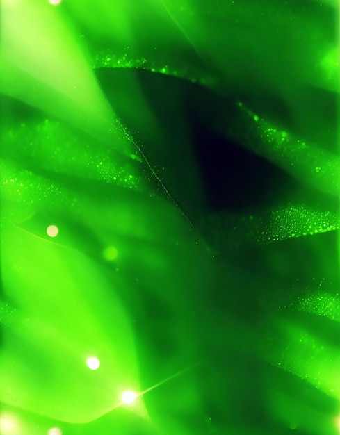Photo fabulous green medow bokeh glare of light glare alchemy style