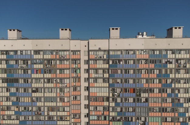 Facade of an apartment building