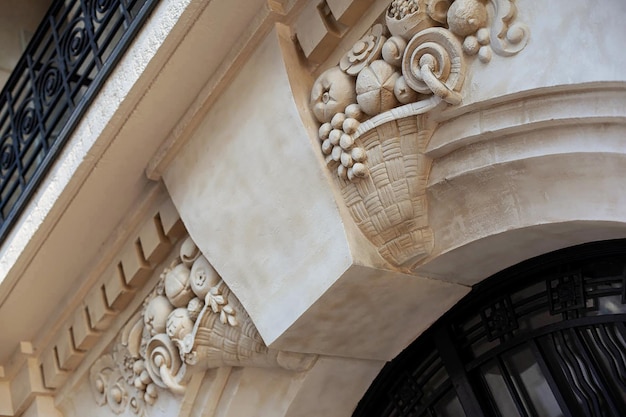 Facade of an art deco building in Paris