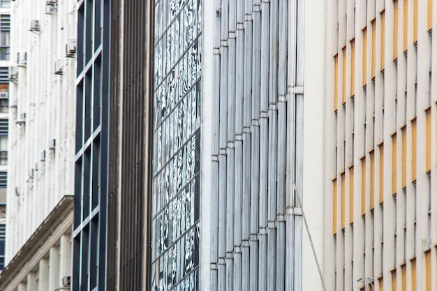 Facade of a building in downtown Rio de Janeiro Brazil