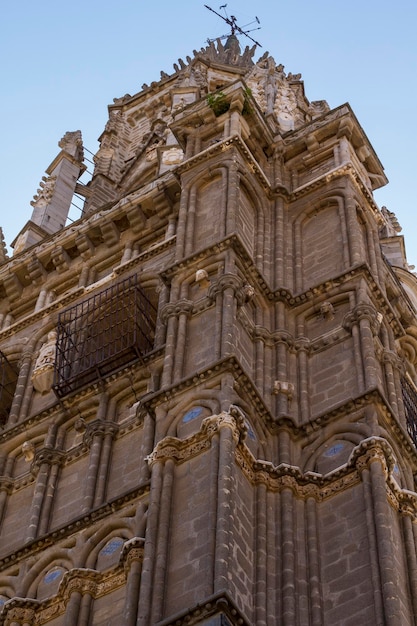 facade of the Cathedral of Toledo, Spain