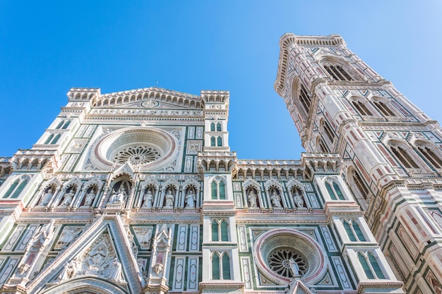 Facade of the Cattedrale di Santa Maria del Fiore Florence Italy