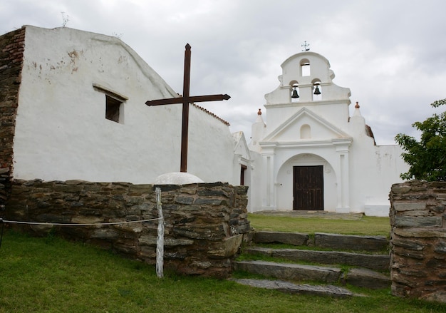 Photo facade of a church on a jesuit farm