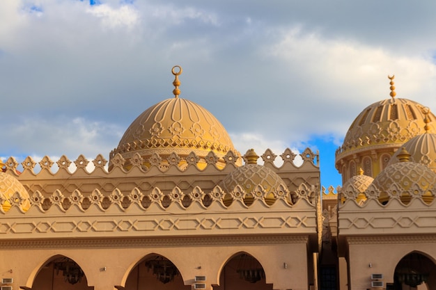 Facade of El Mina Masjid Mosque in Hurghada Egypt