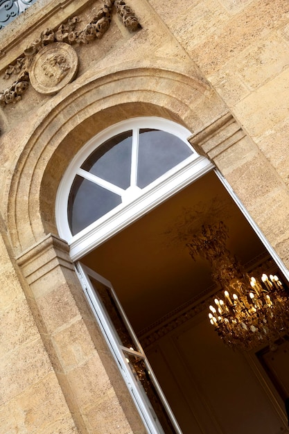 Photo facade of a french mansion