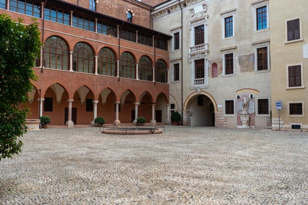 Facade of historic building