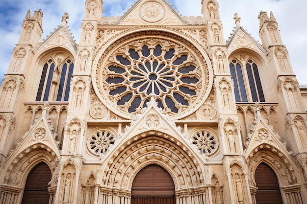 Facade of tarragona cathedral