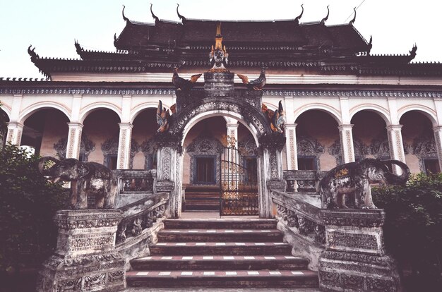 Photo facade of temple