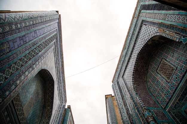 Facades of majestic buildings of Ancient Samarkand