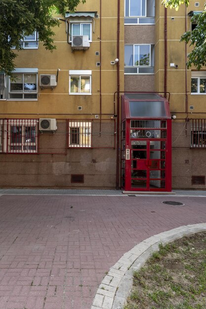 Facades of an urban residential