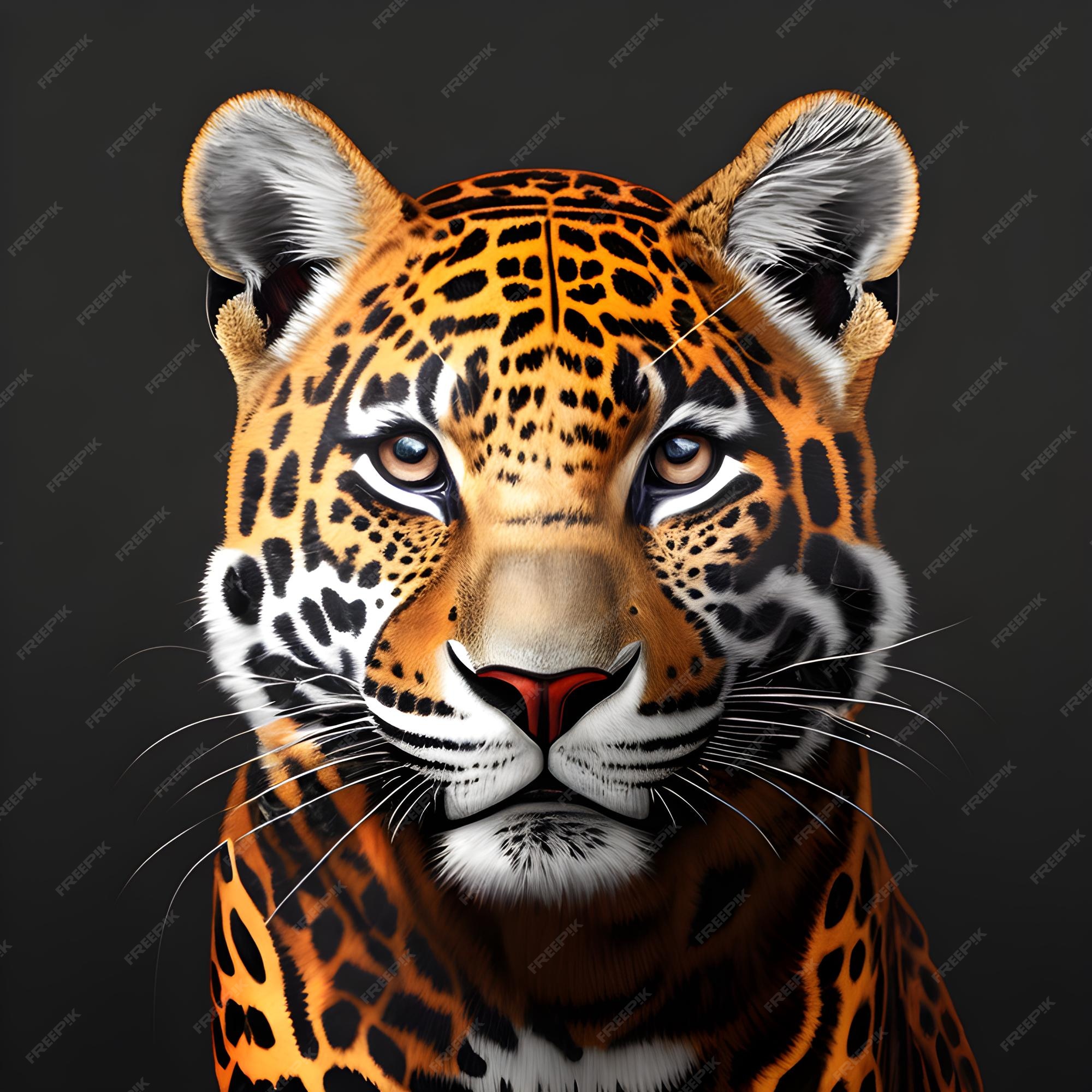 Premium Photo  Tiger closeup predator 3d rendering raster