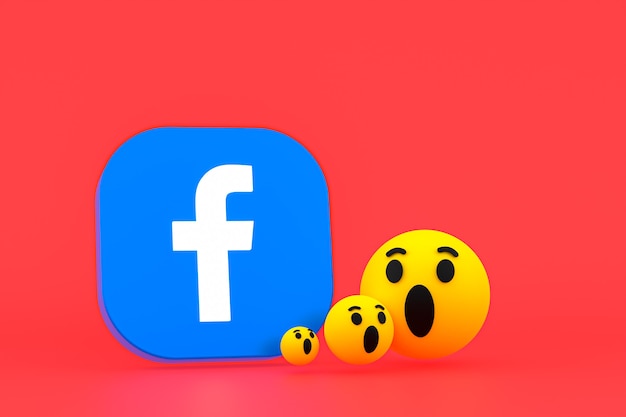 Photo facebook reactions with facebook icons