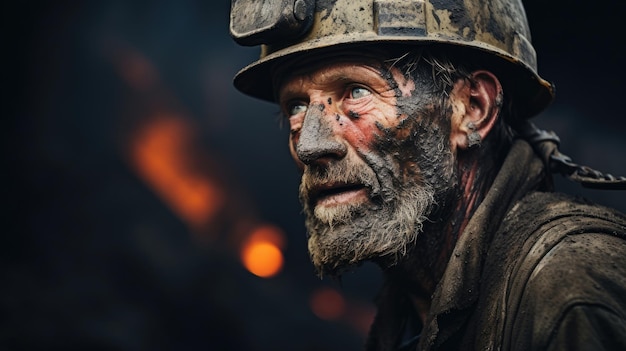 the faces and expressions of the miners working in the coal mines