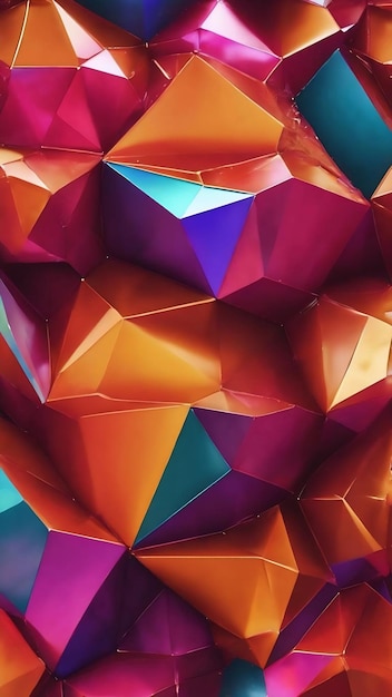 Faceted texture macro panorama wide panoramic polygonal wallpaper generative ai