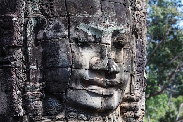 Facial image in Bayon