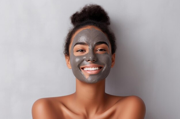 facial mask and beauty skin care concept