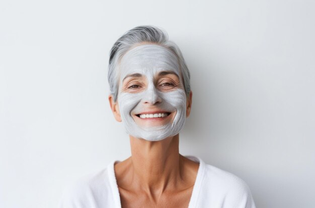 facial mask and beauty skin care concept