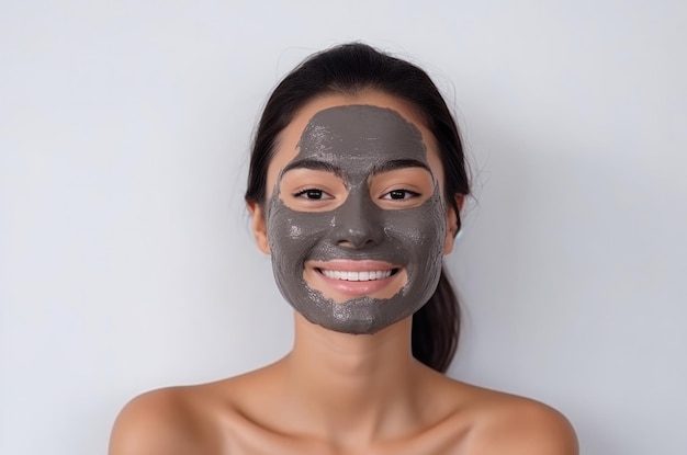 facial mask and beauty skin care concept