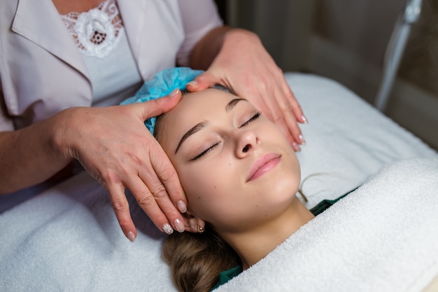 Facial massage.