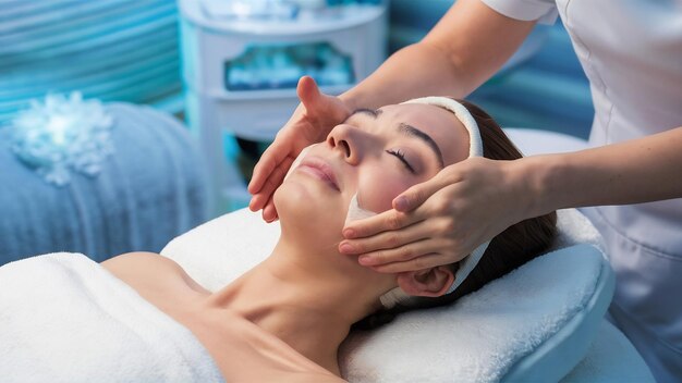 Photo facial massage