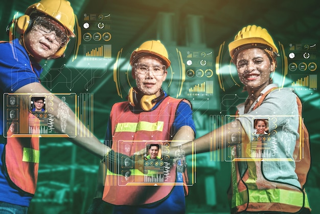 Facial recognition technology for industry worker to access machine control