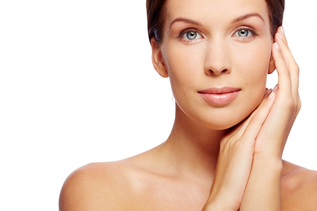 Foto visage viso bellezza femminile estetista