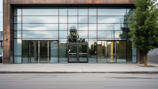 Photo facility door warehouse building