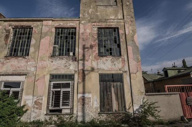 Factory and broken windows