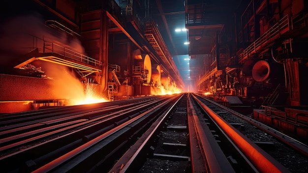 Factory manufacture steel mill