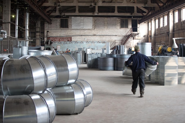 Factory for the manufacture of ventilation pipes