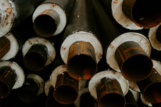 Factory for the production of insulation for pipes