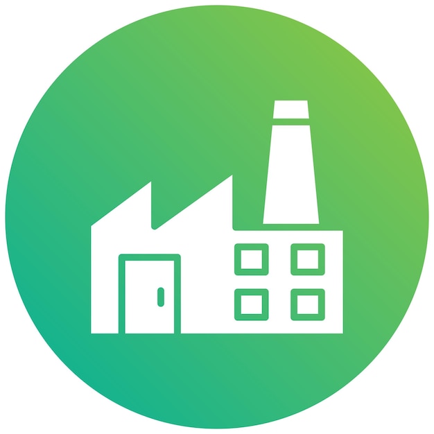 Factory Vector Icon Design Illustration