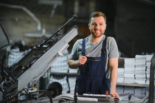 Factory worker Man working on the production line