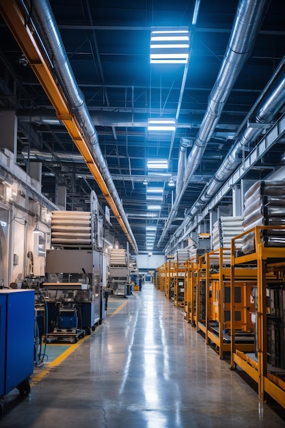 Photo factory workshop interior industrial building