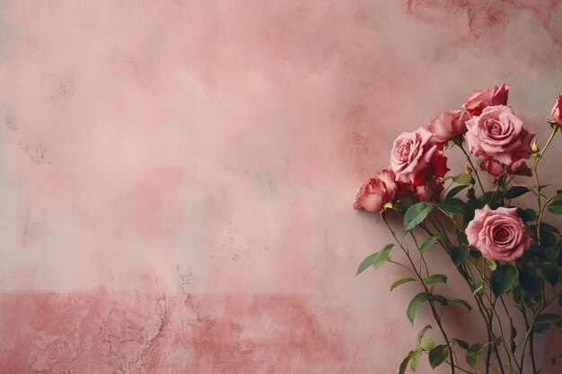 Faded Beauty The Enduring Charm of an Old RoseColored Concrete Wall ar 32