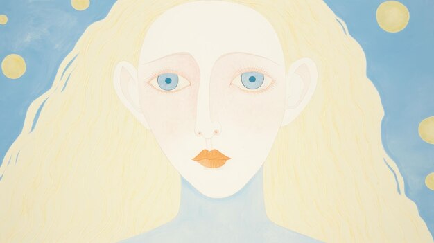 사진 ⁇  머리와 파란 눈 을 가진 아름다운 젊은 여자 의 희미 한 빈티지 스타일 사진