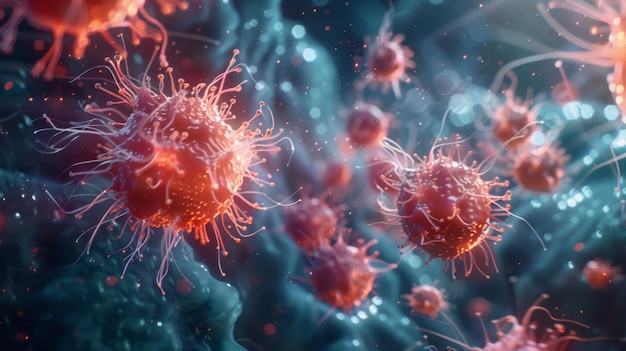 Fagocyten die ziekteverwekkers verdrinken in een vertoning van cellulaire verdediging