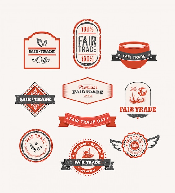 Photo fair trade vector