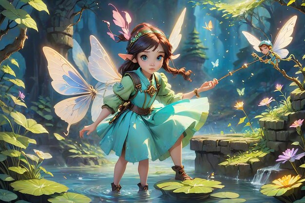 fairy background2D cartoon background