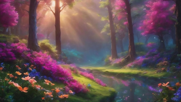 Fairy colors background