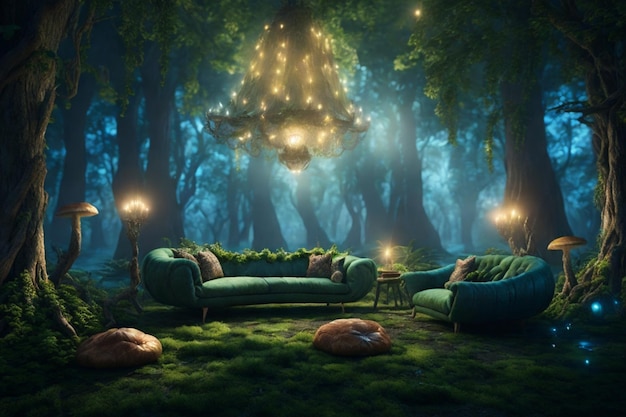 森の中の妖精の家
