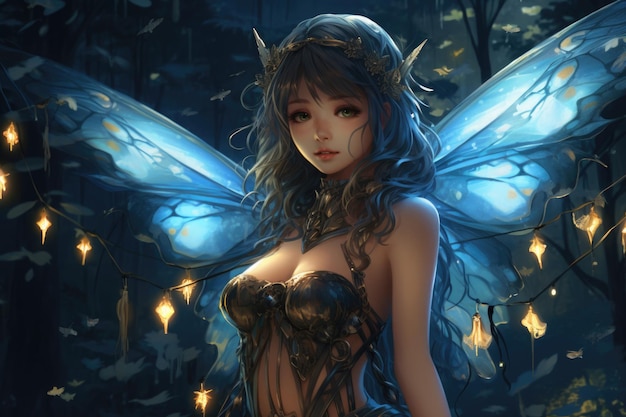 Fairy in the magical forest