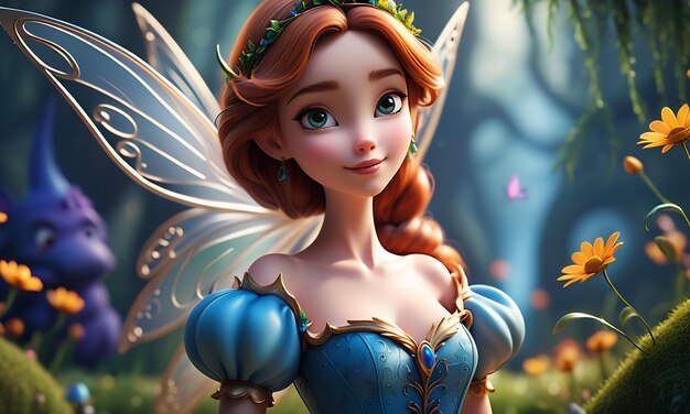 fairy princess 3d character