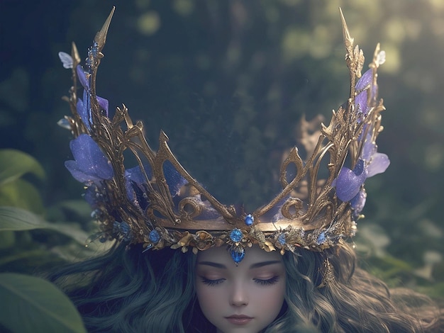 Fairy Queen Crown Generative AI