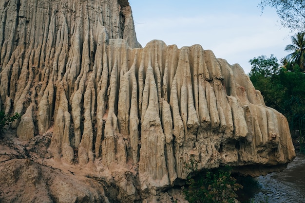 Fairy Stream in Mui Ne in Vietnam. Oriëntatiepunt, rode zandbergcanion