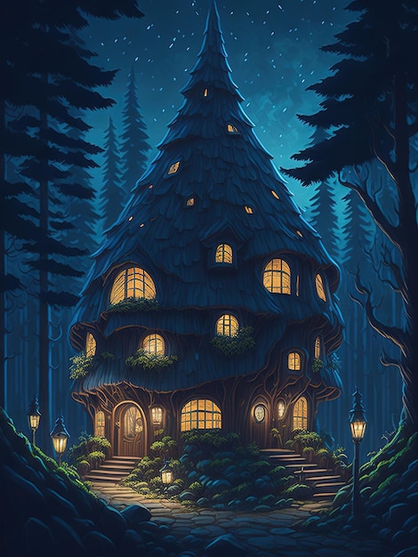 Fairy Tale Dream Embrace the Magic with a Mushroom House TShirt