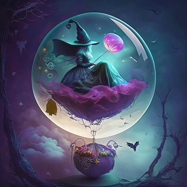 Сказка мечта волшебная фантазия земля волшебный шар хэллоуин