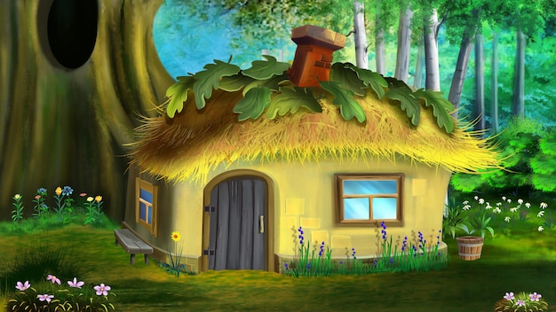 Fairy tale forest gnome house 02